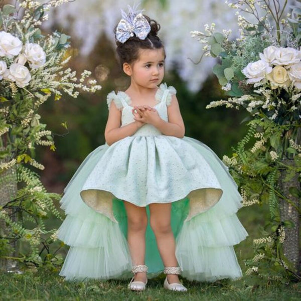 Fluffy Layered Tulle Princess Gown - Cotton Castles Luxury Kids
