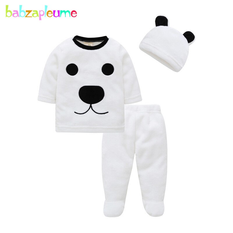 3Piece Cute Puppy Newborn T-shirt+Pants+Hats Sets