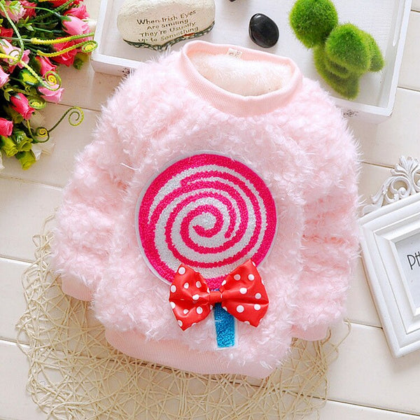 Adorable Fuzzy Youth Sweaters - Cotton Castles Luxury Kids