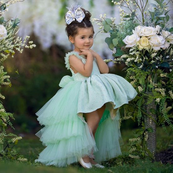 Fluffy Layered Tulle Princess Gown - Cotton Castles Luxury Kids