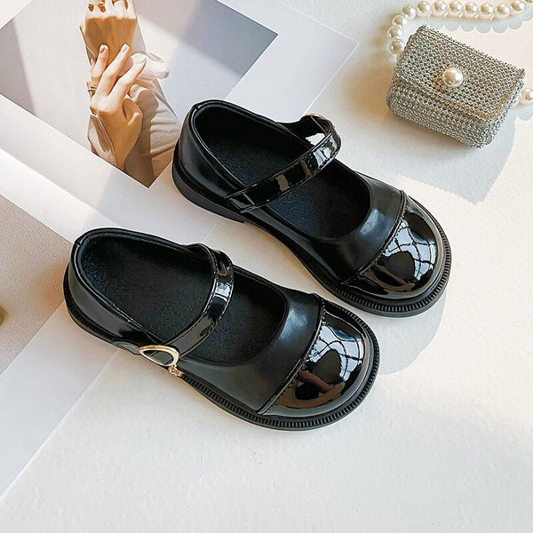 Flower Girls Leather Shoes - Cotton Castles Luxury Kids