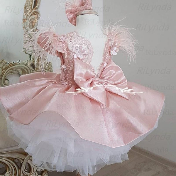 Summer Baby Girls Dress Newborn Baby Lace Princess Dress For Baby 2 1st Year Birthday Dress Halloween Costume Infant Party Dress - Cotton Castles Luxury Kids