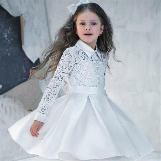 White Flower Girl Dresses - Cotton Castles Luxury Kids