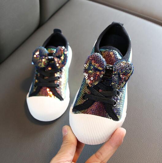 Bow Sequin Girls Shoes - Cotton Castles Luxury  Diaper Cakes