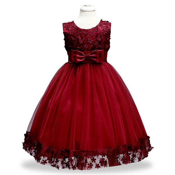 Toddler Girl Flower Petals Dress - Cotton Castles Luxury  Diaper Cakes