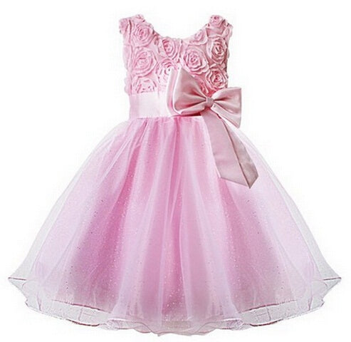 Toddler Girl Flower Petals Dress - Cotton Castles Luxury  Diaper Cakes