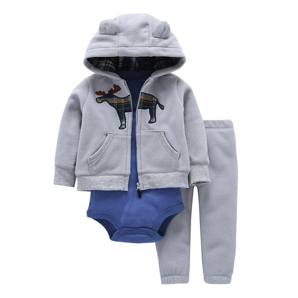 Little Mister Coat+Pants+Baby Romper - Cotton Castles Luxury  Diaper Cakes