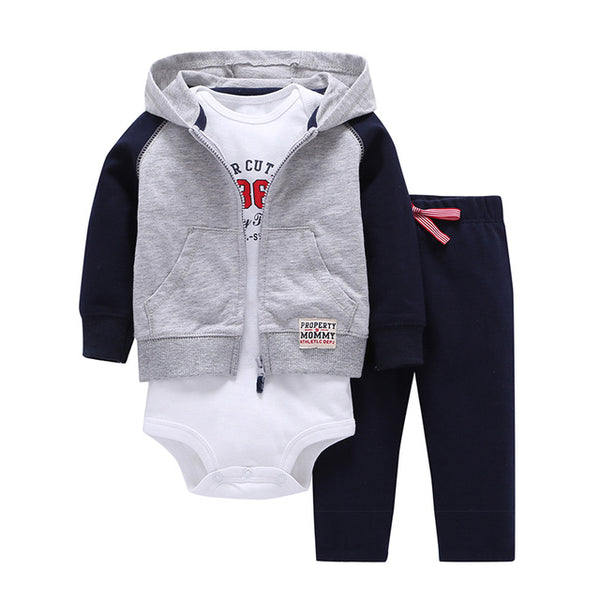 Little Mister Coat+Pants+Baby Romper - Cotton Castles Luxury  Diaper Cakes