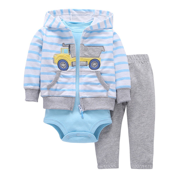 Little Mister Coat+Pants+Baby Romper - Cotton Castles Luxury  Diaper Cakes