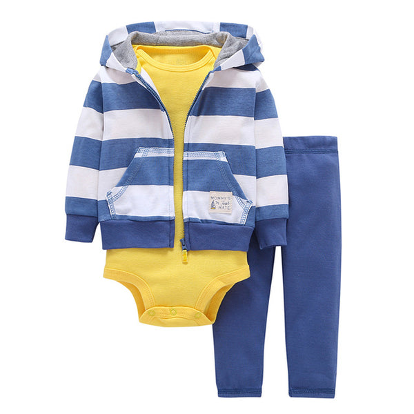 Little Mister Coat+Pants+Baby Romper - Cotton Castles Luxury  Diaper Cakes