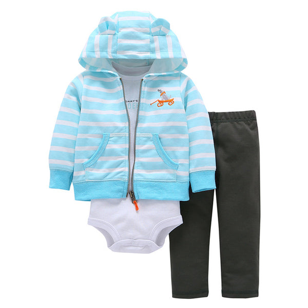 Little Mister Coat+Pants+Baby Romper - Cotton Castles Luxury  Diaper Cakes