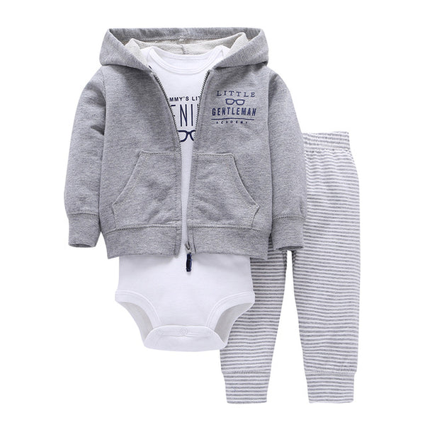 Little Mister Coat+Pants+Baby Romper - Cotton Castles Luxury  Diaper Cakes