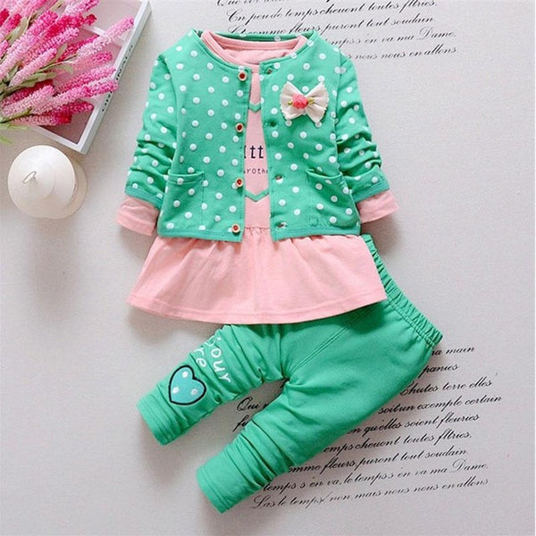 Spring Baby 3Pcs Outfit - Cotton Castles Luxury  Diaper Cakes