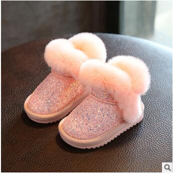 Children's Sequin Genuine Leather Boots - Cotton Castles Luxury  Diaper Cakes